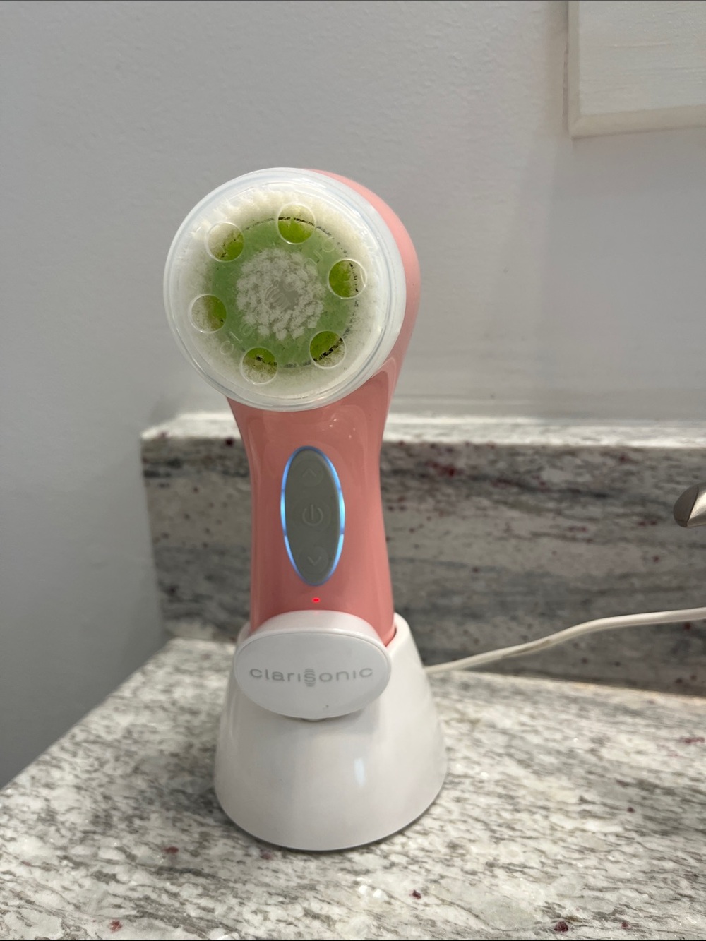 Clarisonic Aria Pink Sonic Facial Cleansing Device with USB Dock